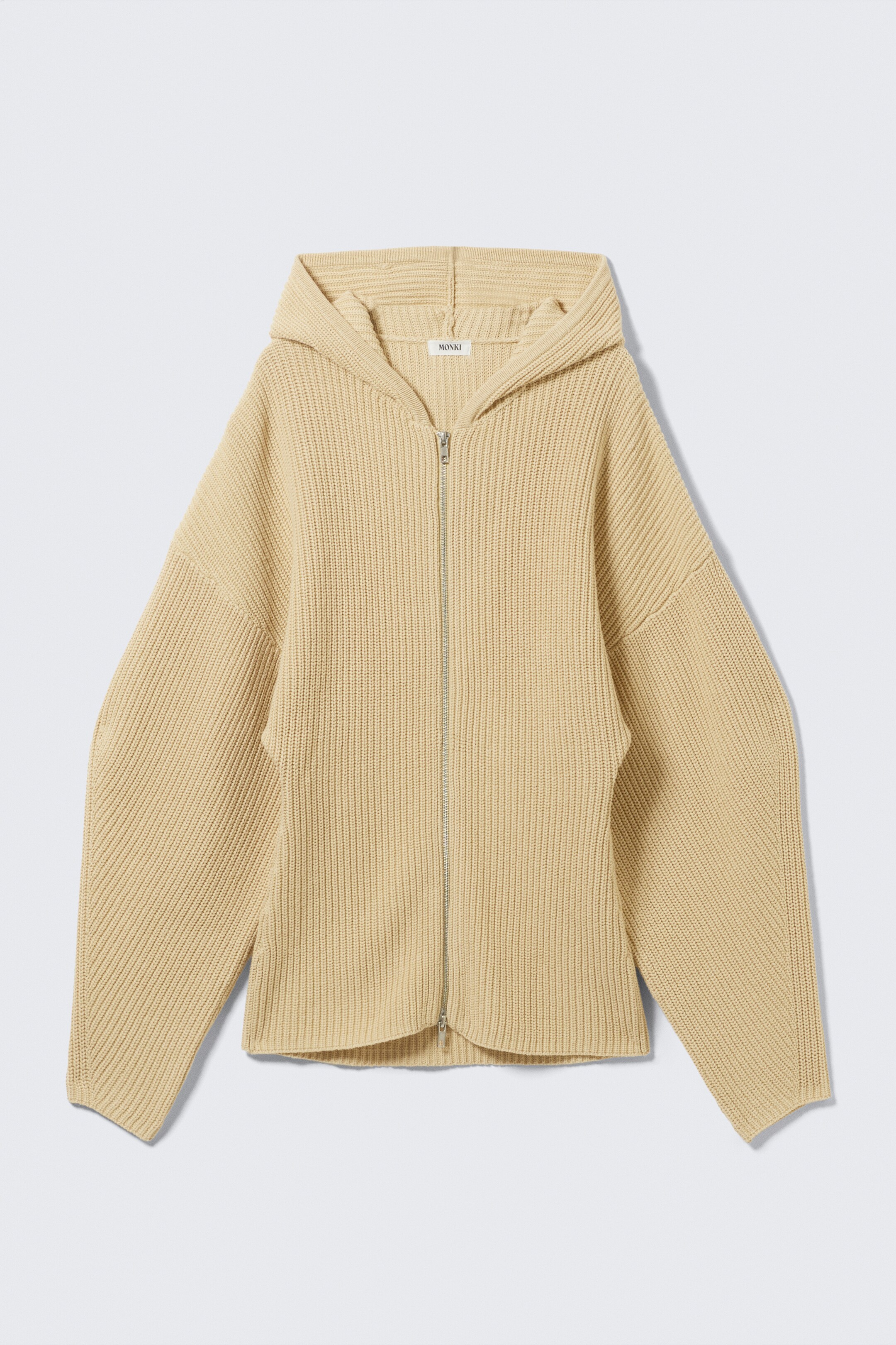 Agrandir l'image: Sweat à capuche Long en maille - Beige - FEMME | H&M CH 4