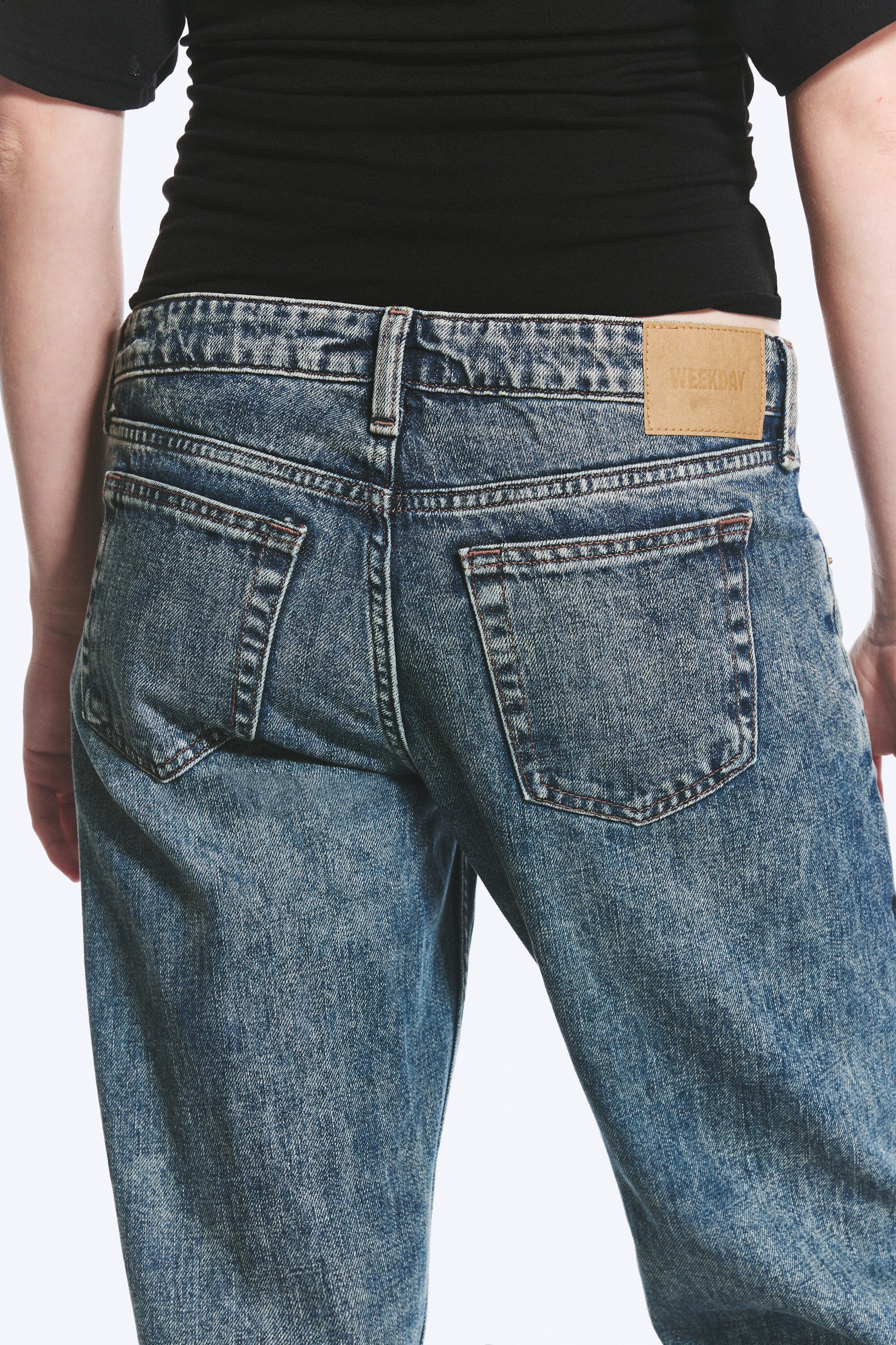 Second Blue – Medium Blue - Arrow normal jeans med lavt liv og rette ben - 3