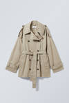 ジャケット・アウター sheer dress trench coat - beige Sheer Luminosity Organza Trench Coat | Windsor