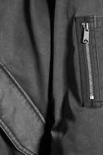 Washed Black – Zwart - Oversized gewatteerd pilotenjack - 7