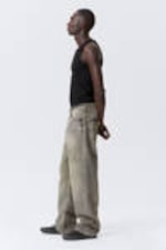 Canyon Grey - Medium Grey - Galaxy Loose Straight Leg Jeans - 12