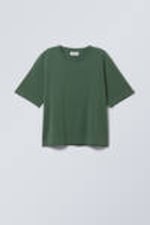 Mörkgrön - Perfect Boxy T-shirt - 0