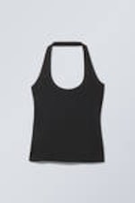 Schwarz - Astrid Neckholdertop - 0