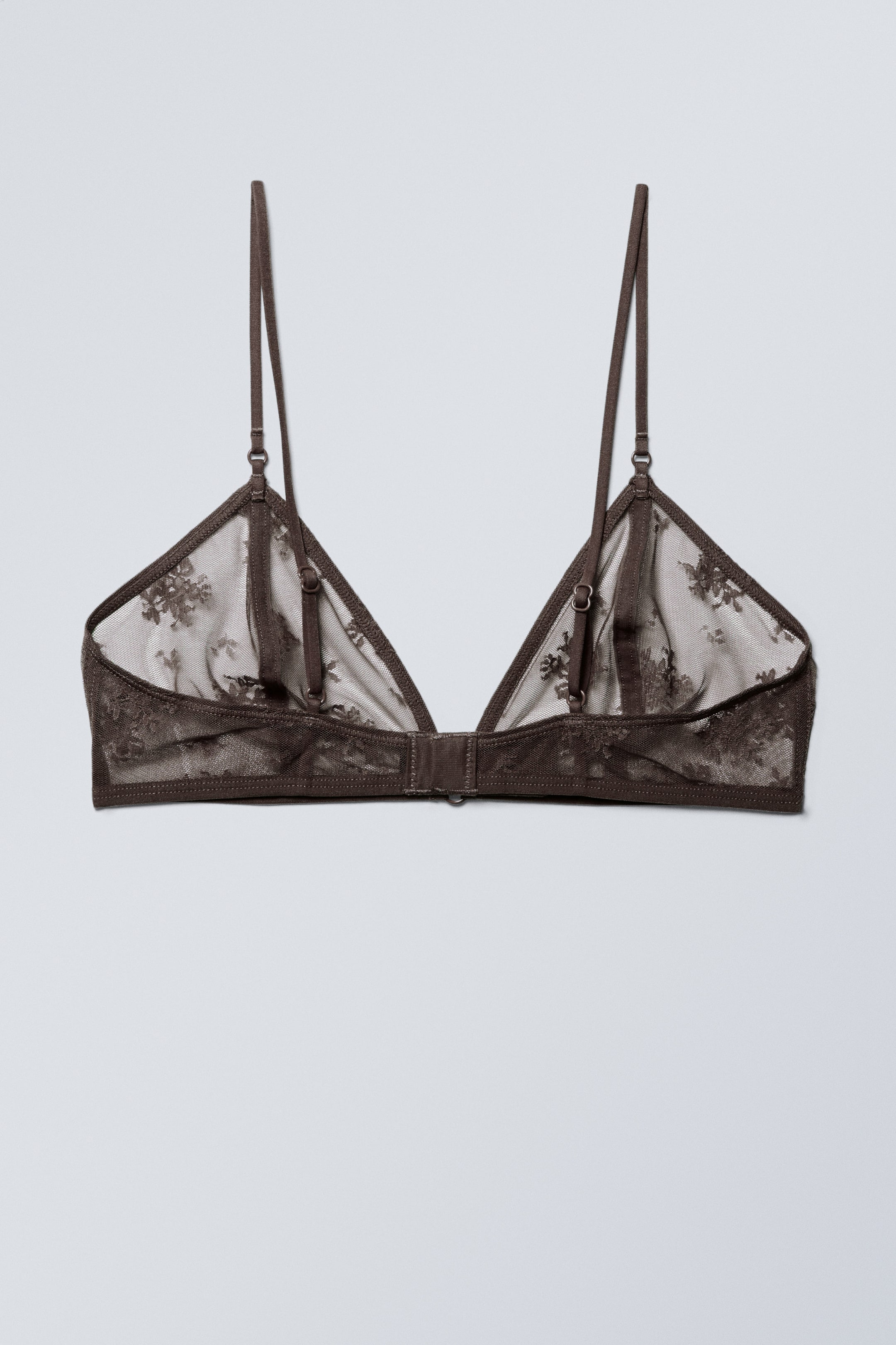 Dark Brown - Zelda Lace Bralette - 1