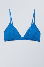 Helderblauw - Voorgevormde beha van zacht modal - 1