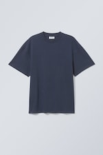Dunkelblau - Großartiges Heavyweight-T-Shirt - 0