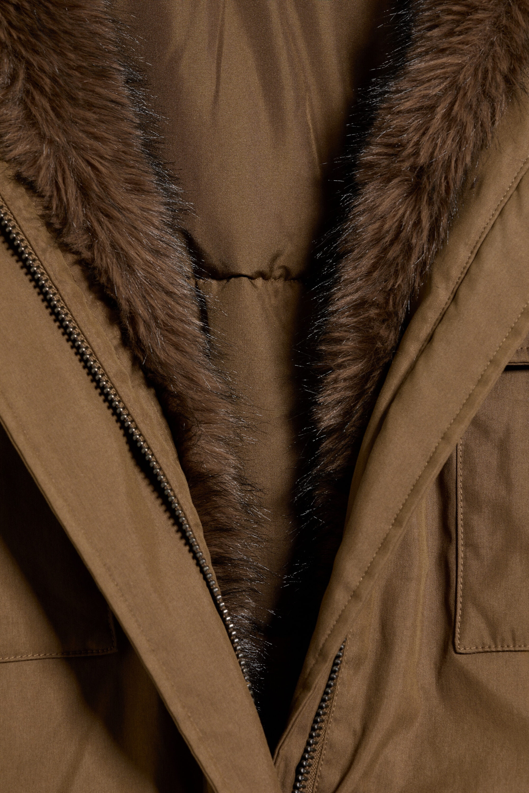 Brown - Fur-Trimmed Cotton Canvas Parka - 6