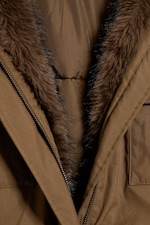 Brown - Fur-Trimmed Cotton Canvas Parka - 6
