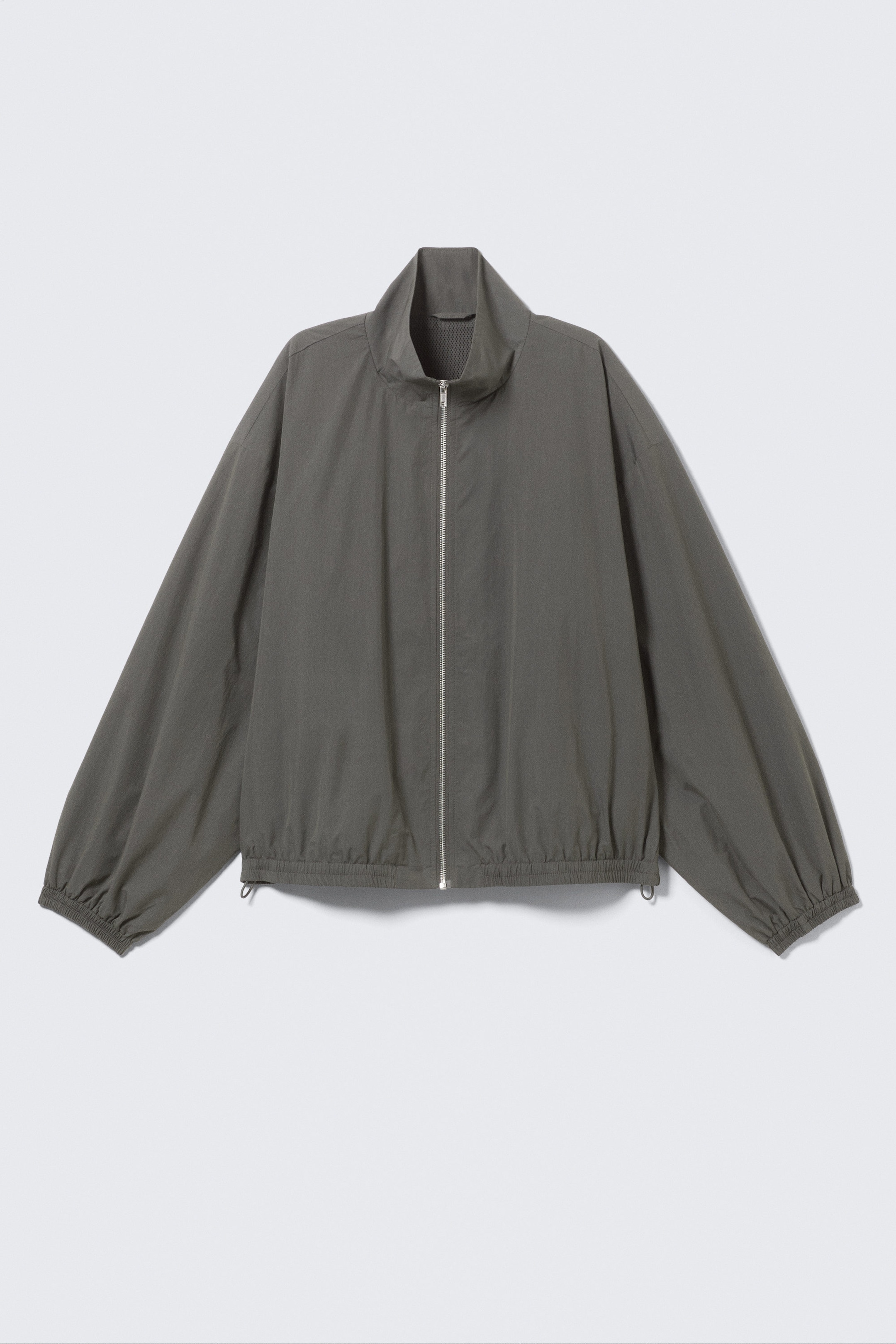 Dark Grey - Oversized Track Jacket - 4