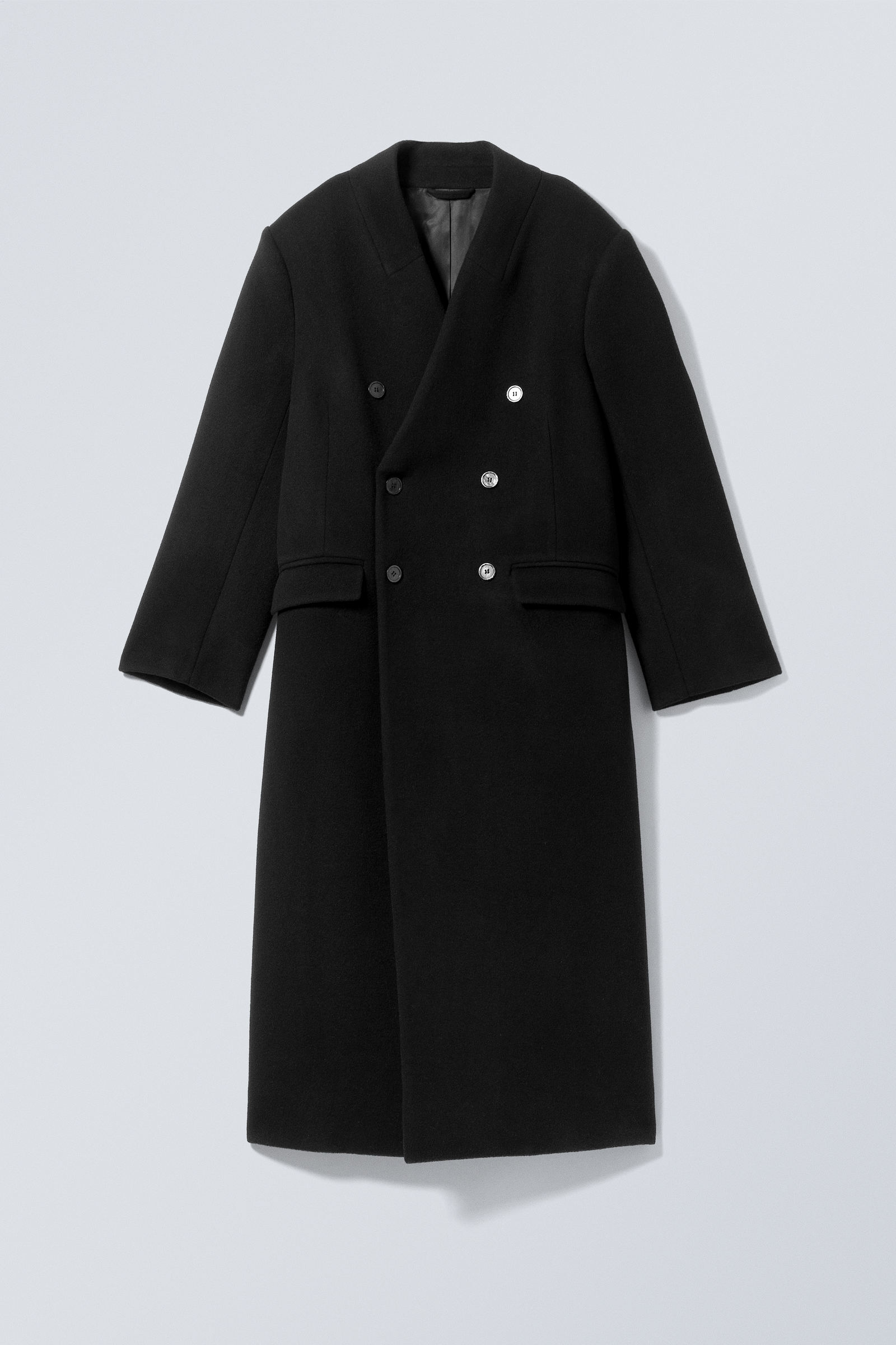 ☆人気☆【WOOALONG】☆Oversized wool blend double coa.t☆ WO128X-5-1