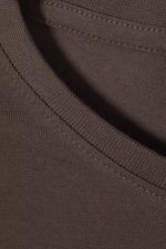 Marron foncé - Crop top à manches longues - 1