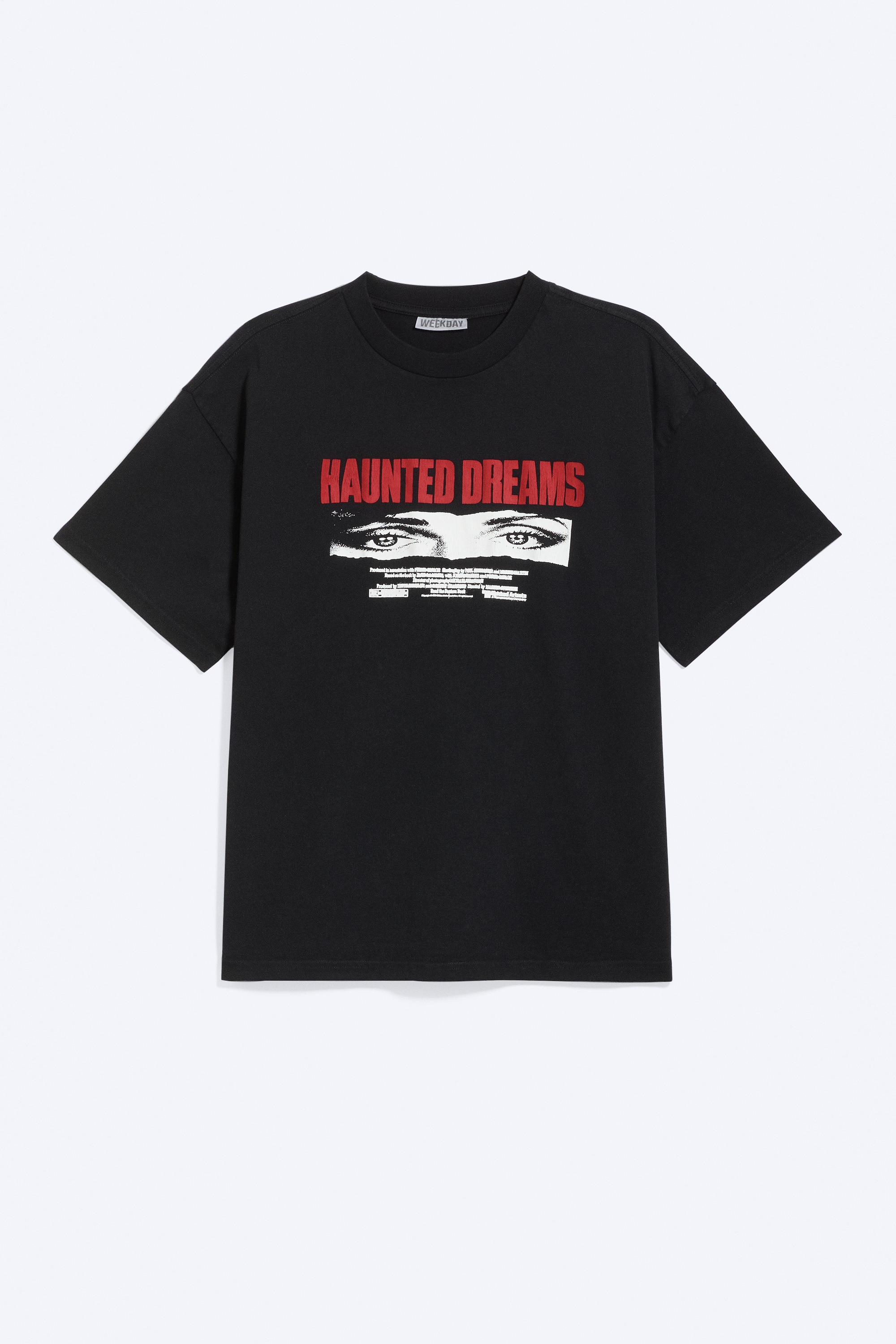 T-shirt Great boxy con stampa grafica - Black - Haunted Dreams/Black - Karma/Bianco - Benvenuto Sulla Terra/Rosso ciliegia/Bianco - Total Chaos/Rosso - Nebulith/Giallo - Italia