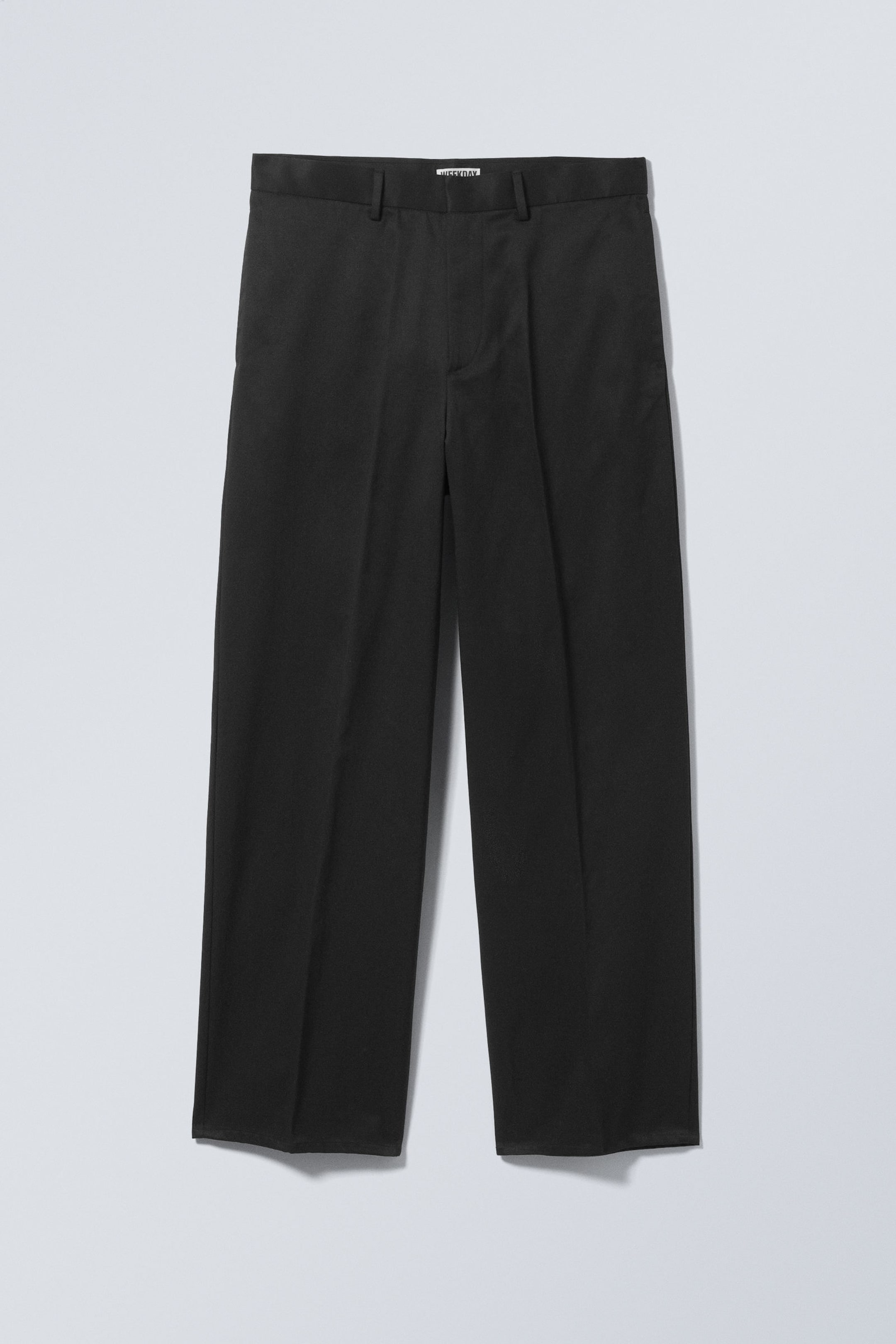 Schwarz - Anzughose aus Twill mit entspannter Passform - 3