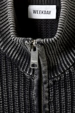 Washed Black - Mattias Regular Cardigan - 1