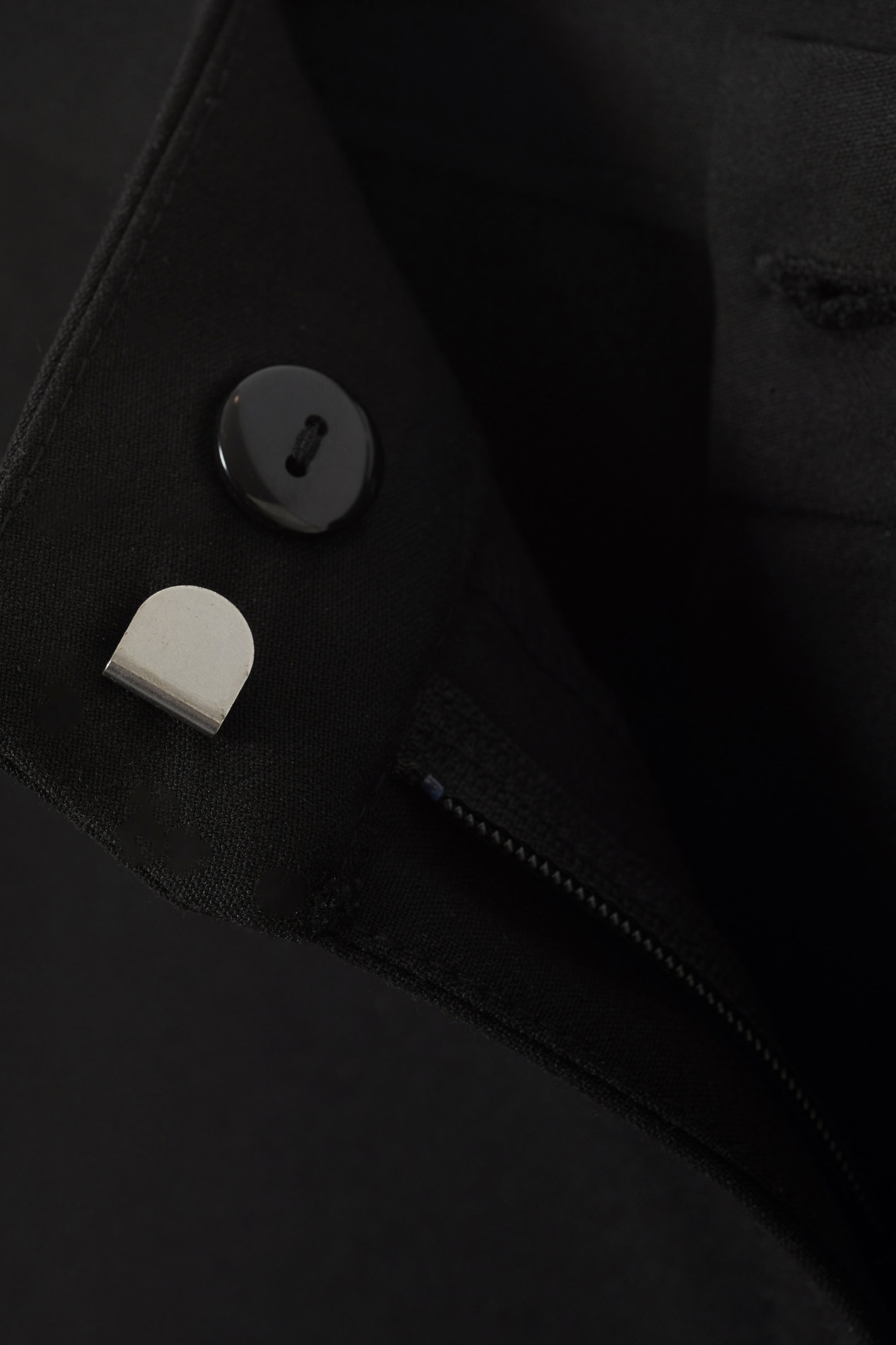 Schwarz - Anzughose mit Schlag - 2