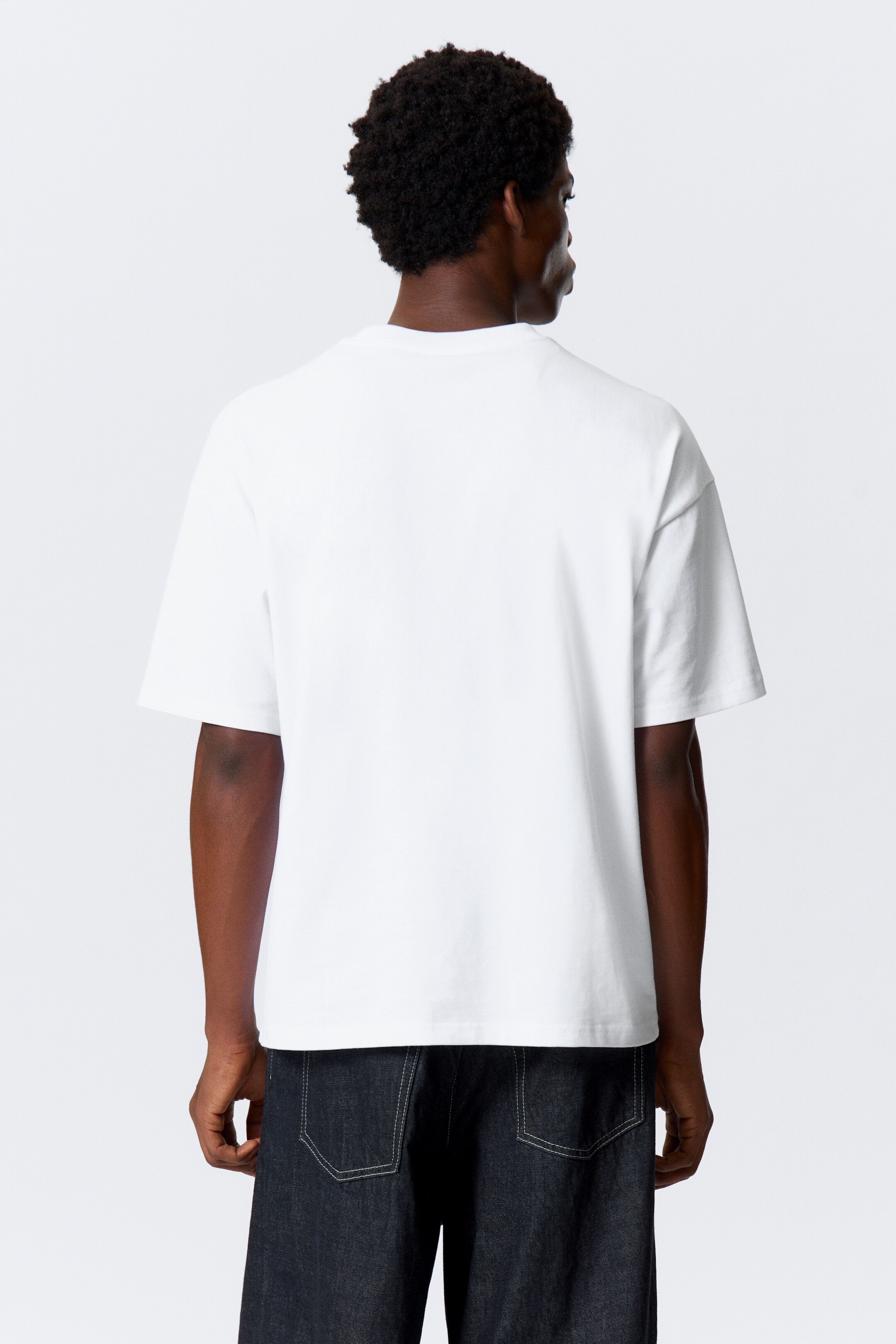 Преглед на по-голямо изображение: Short Boxy Heavyweight T-shirt - White - МЪЖЕ | H&M BG 3