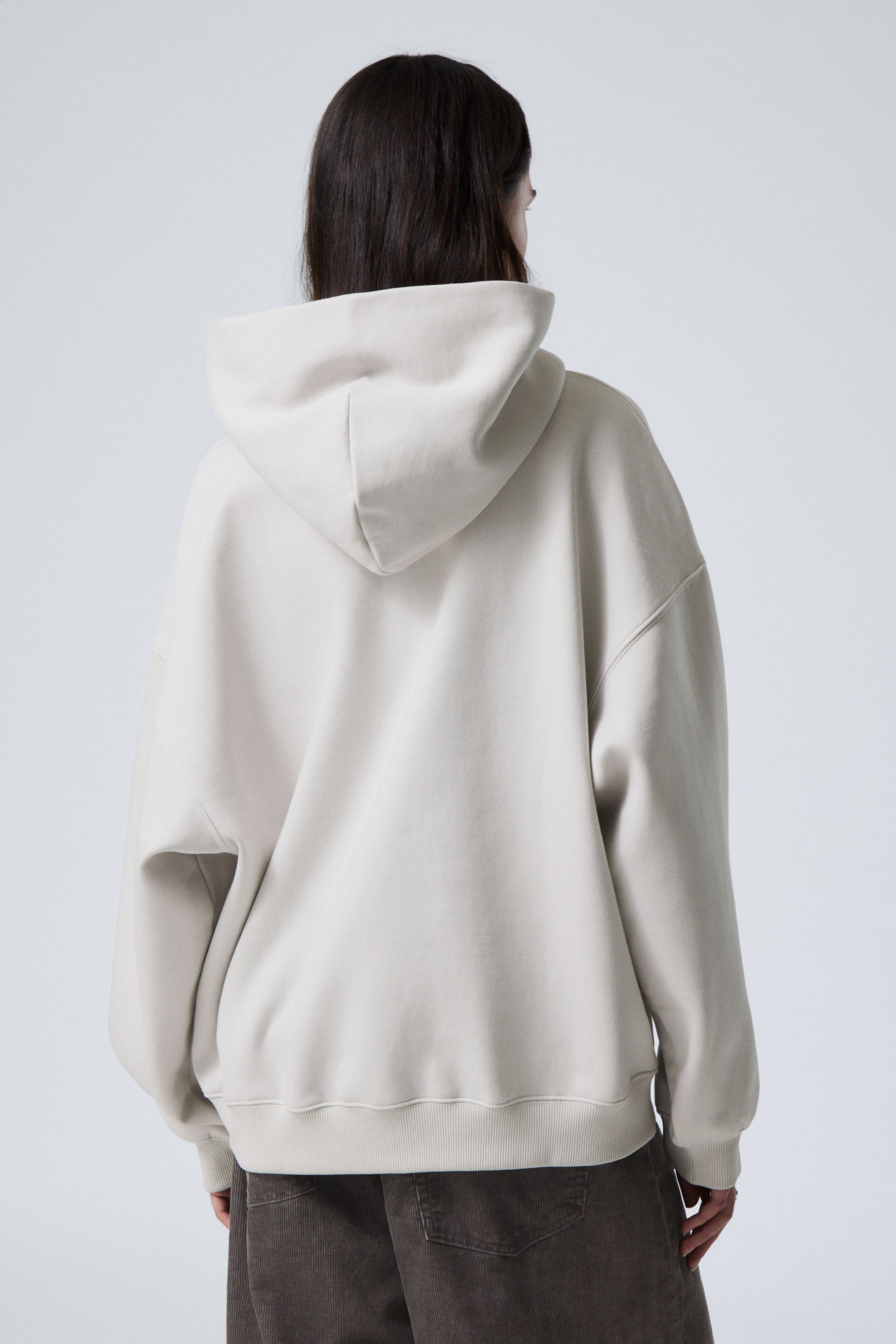 Ljus mullvad - Tung oversized hoodie - 2