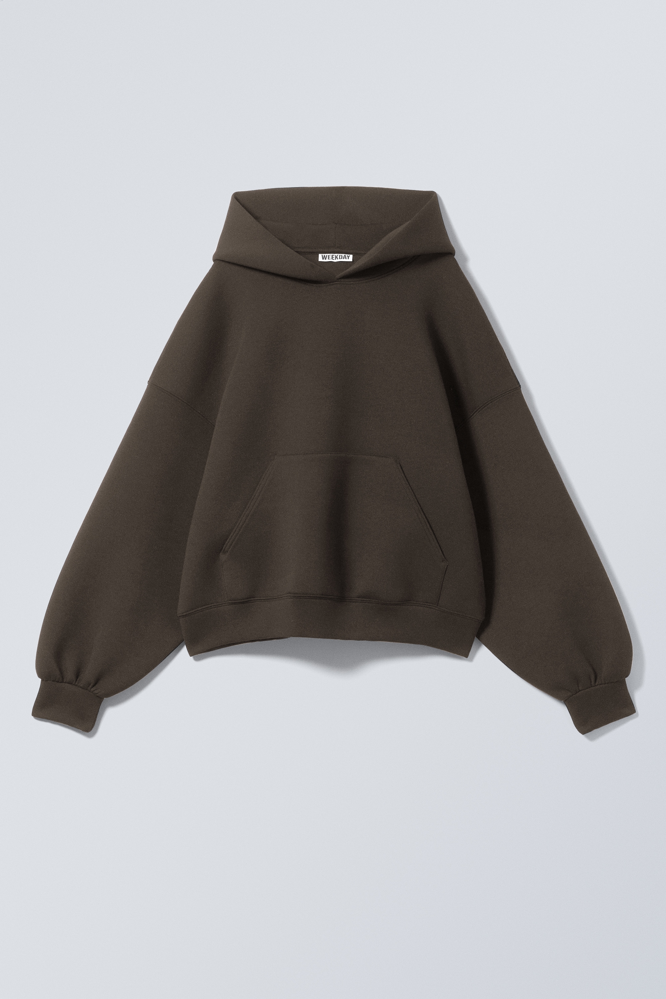 Nagyobb kép megtekintése: Oversized Scuba Hoodie - Dark Brown - NŐI | H&M HU 1