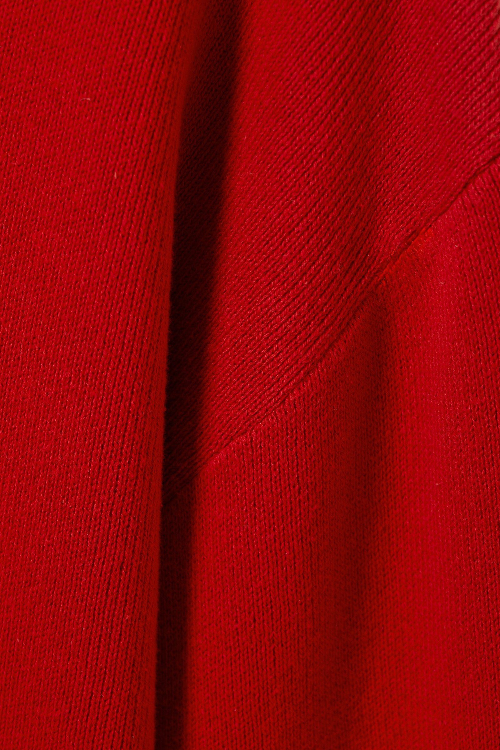 boxy knitted cotton sweater - Red | Weekday EU