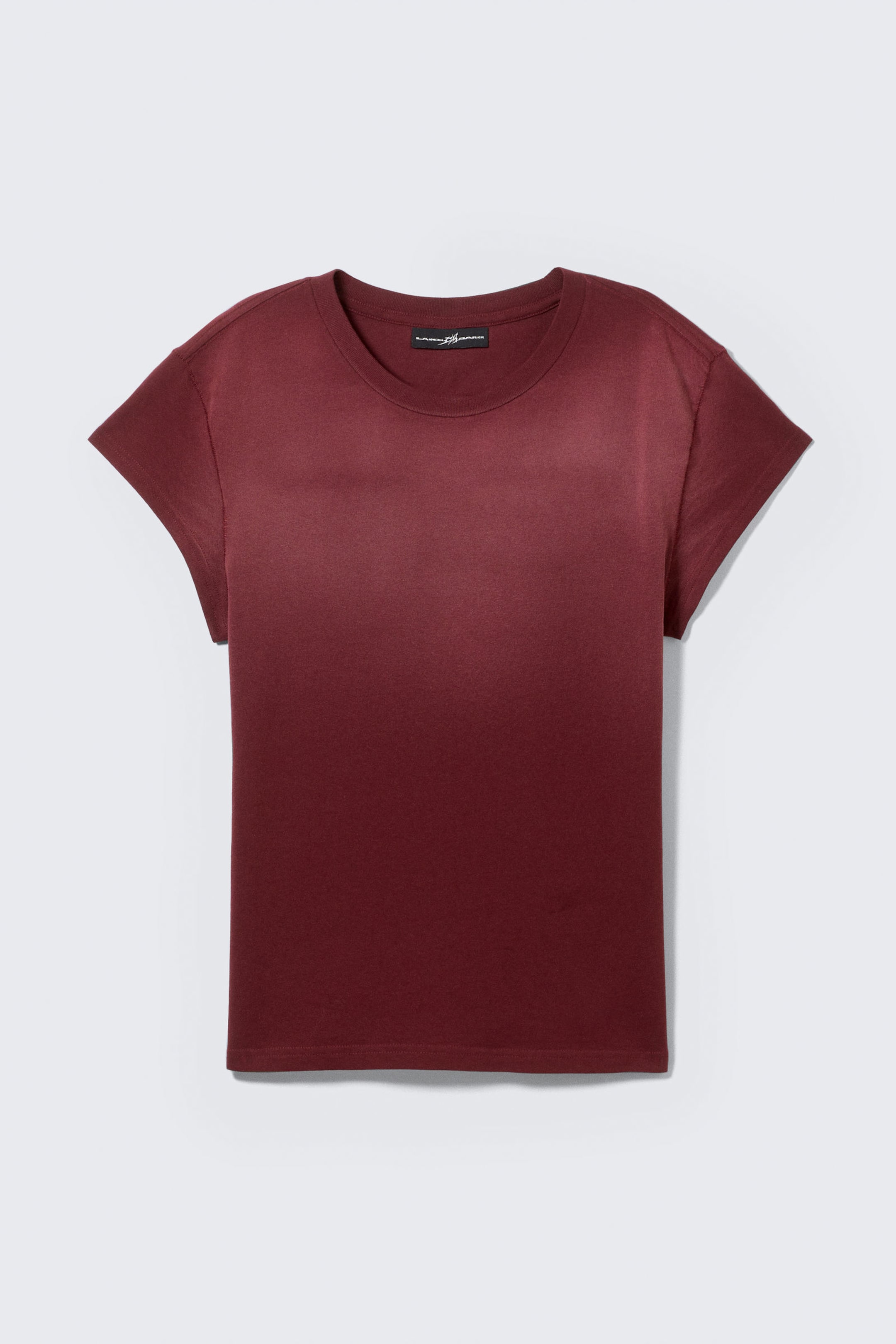Zonverbleekt donkerrood - CM x LB uniseks T-shirt met korte mouwen - 6