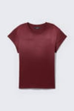 Zonverbleekt donkerrood - CM x LB uniseks T-shirt met korte mouwen - 6