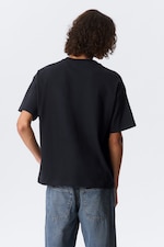 Dark Navy Blue - Loose Boxy T-shirt - 2