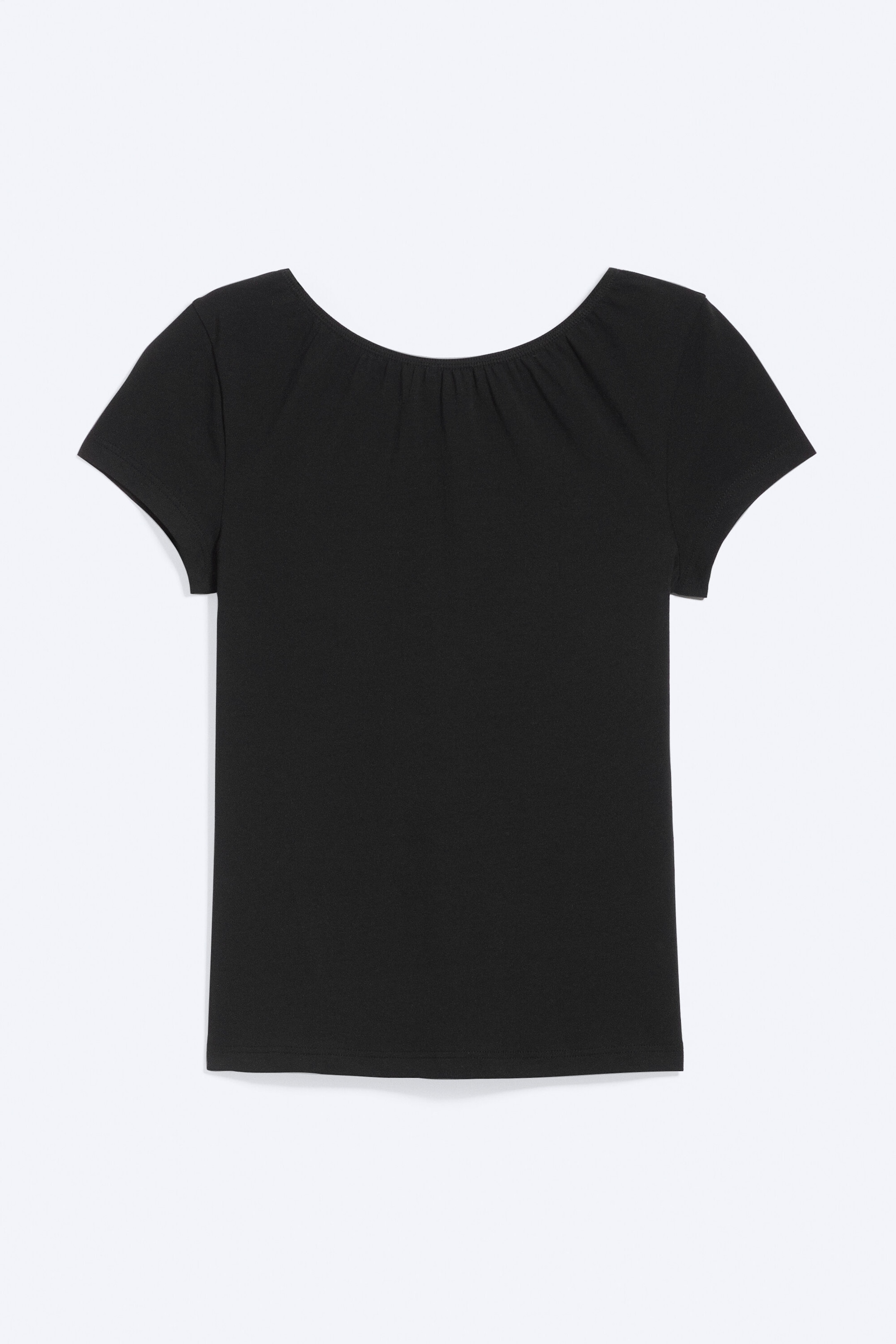 Black - Open back mini T-shirt - 3