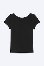 Black - Open back mini T-shirt - 3