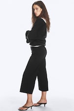 Svart - Kort dressbukse - 2