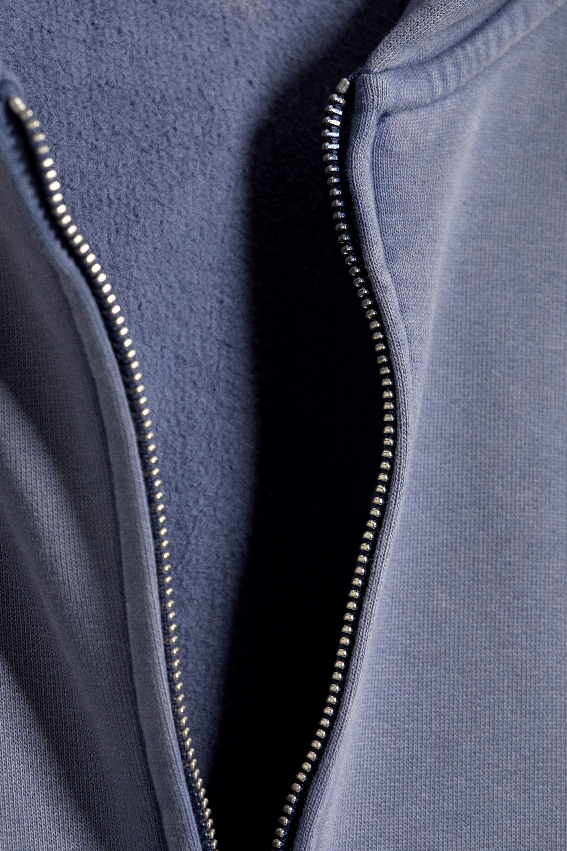 Washed Blue - Boxy Zip Hoodie - 5