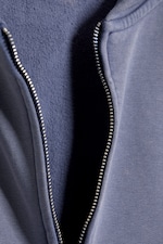 Washed Blue - Boxy Zip Hoodie - 5