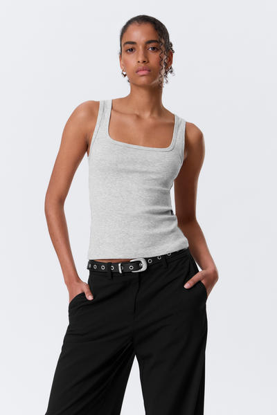 Slim Ribbed Tank Top
