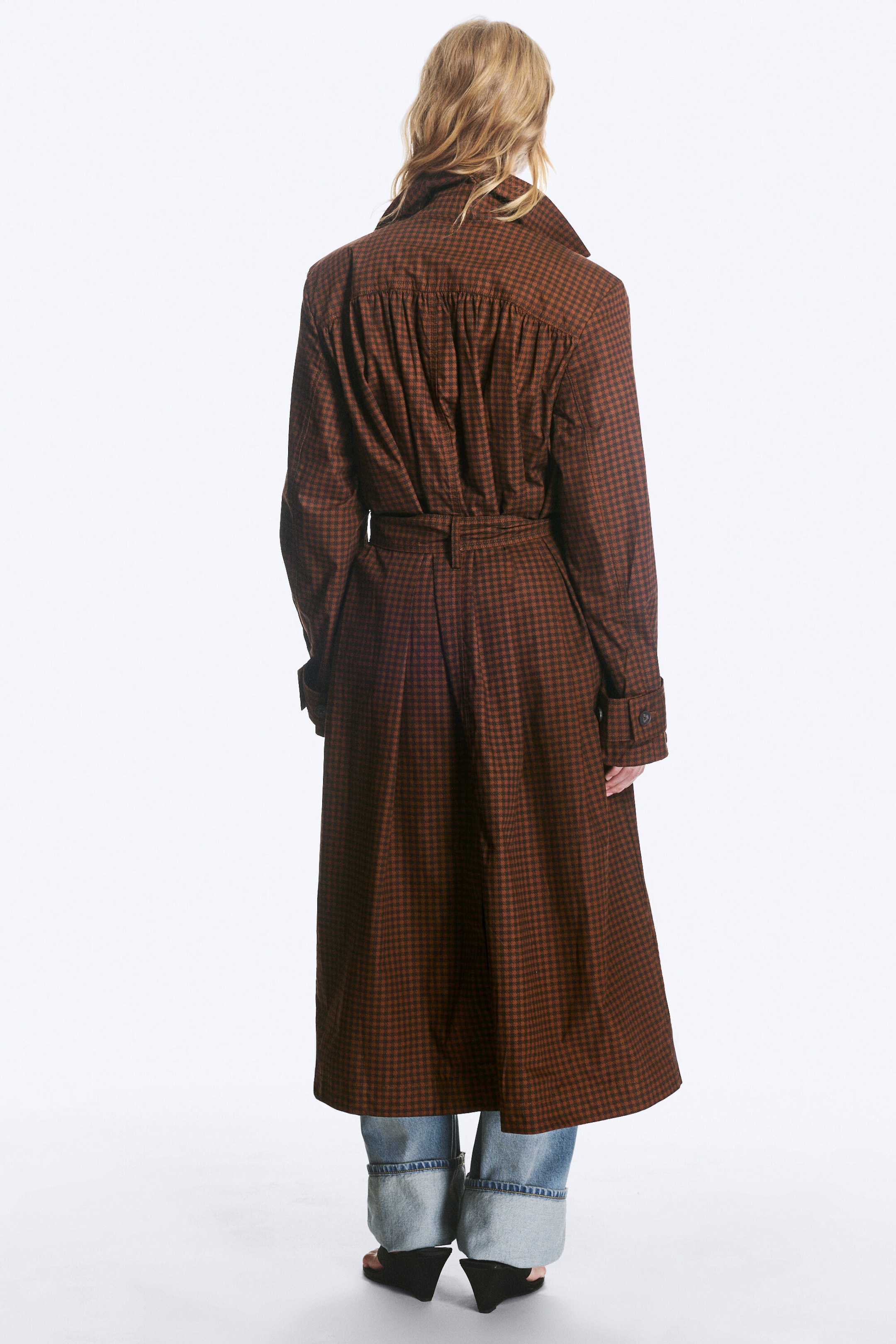 Brown - Oversized trenchcoat - 4