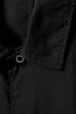 Black - Relaxed Short Sleeve Cotton Shirt - 1