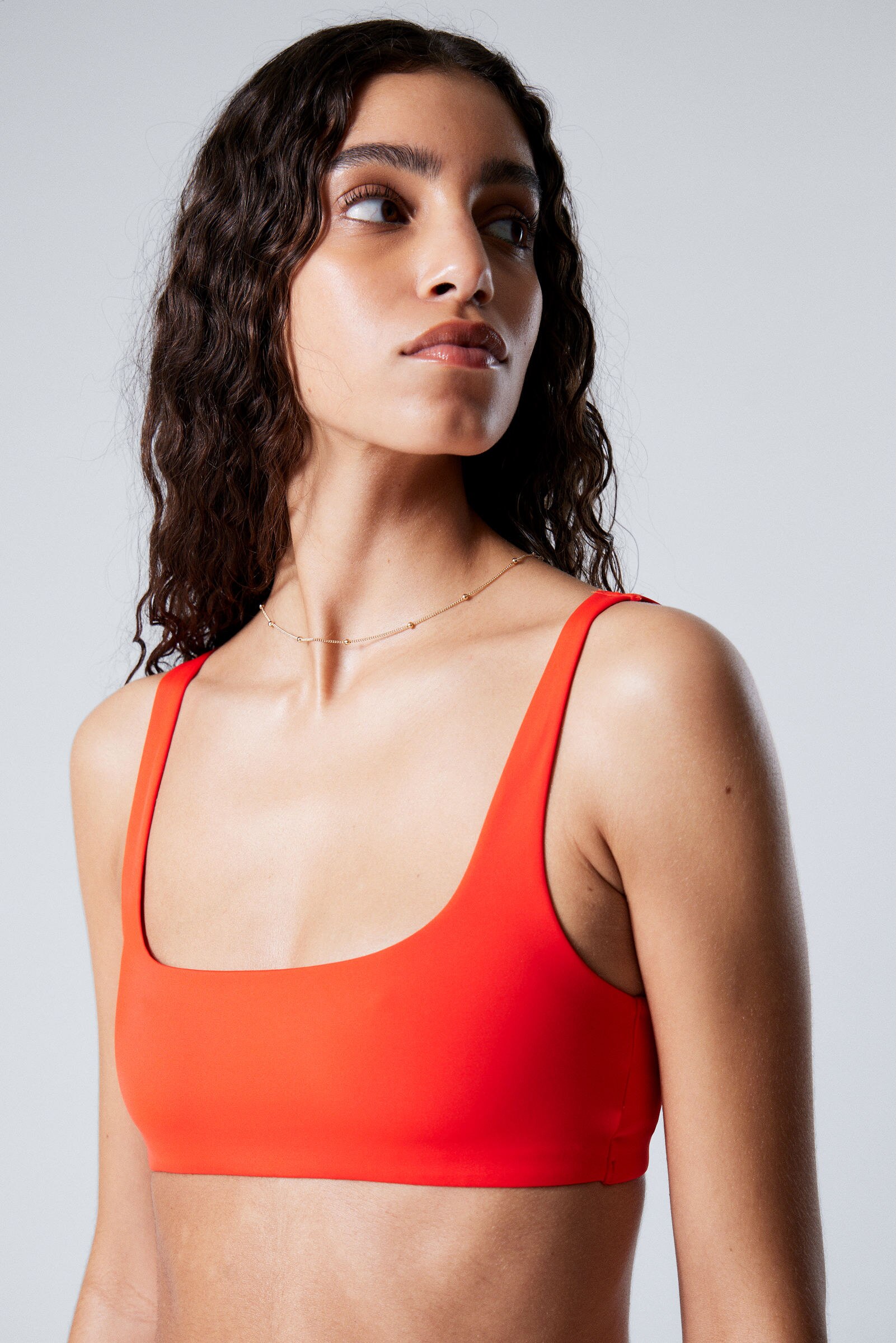 seasign ビキニ【popcorn red】 sporty bikini top - Bright Orange | Weekday WW