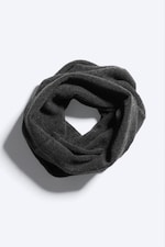 Black - Knitted Tube Neck Warmer - 2