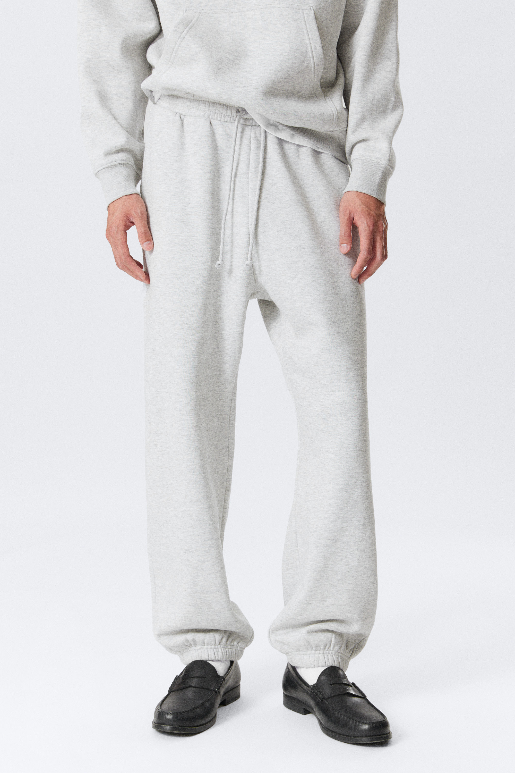 Grey Melange - Classic Sweatpants - 2