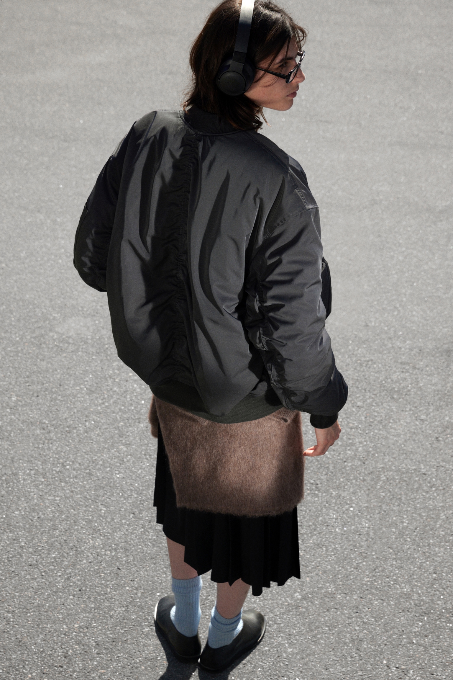 Cazadora bomber de sarga - Gris oscuro/Topo oscuro - 4