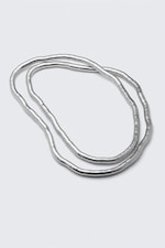 Silver - Flexible Steel Necklace - 1