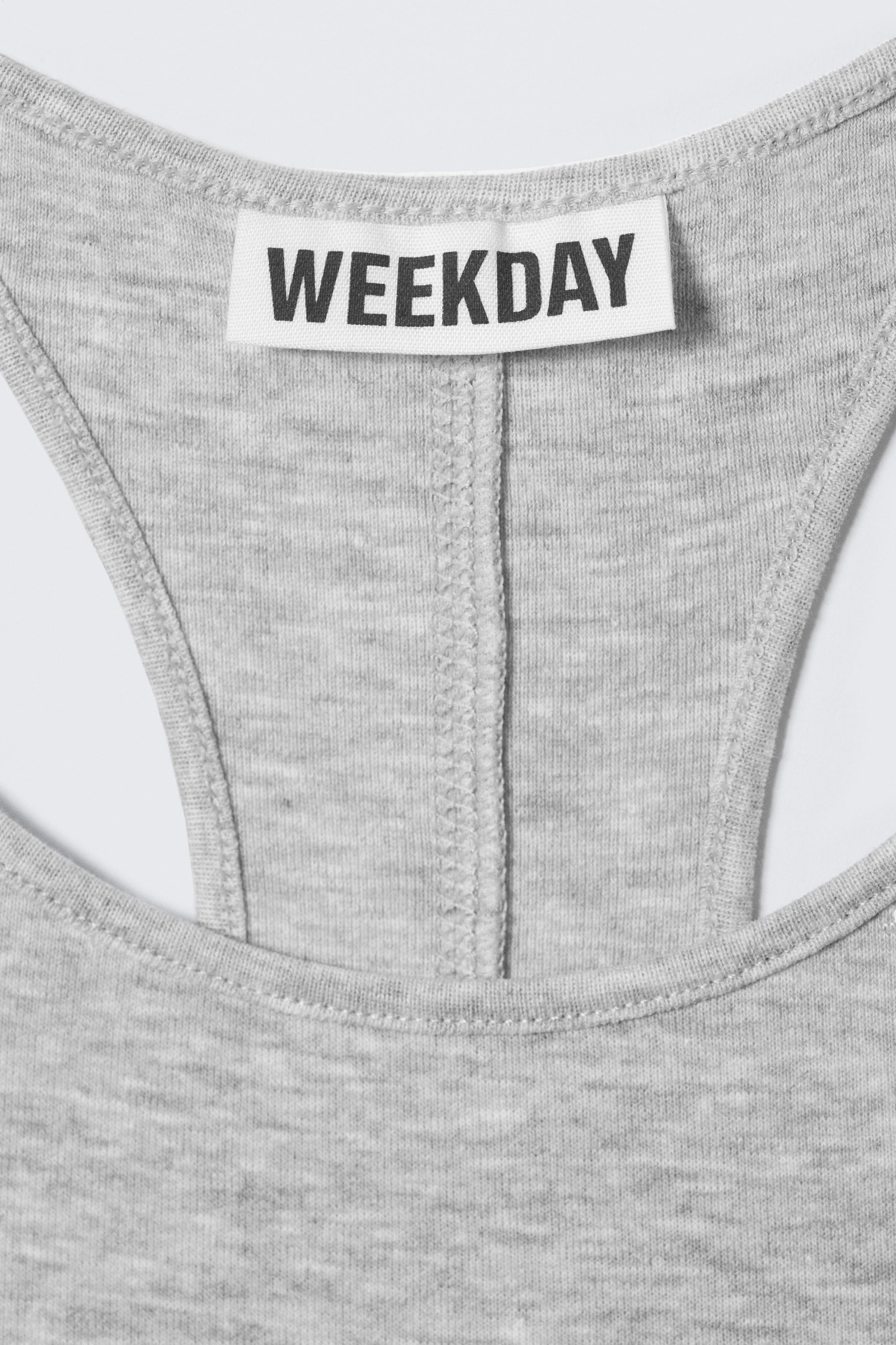 Grey Melange - Racerback Jersey Maxi Dress - 2