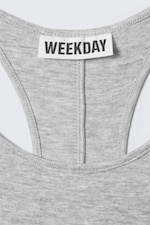 Grey Melange - Racerback Jersey Maxi Dress - 1