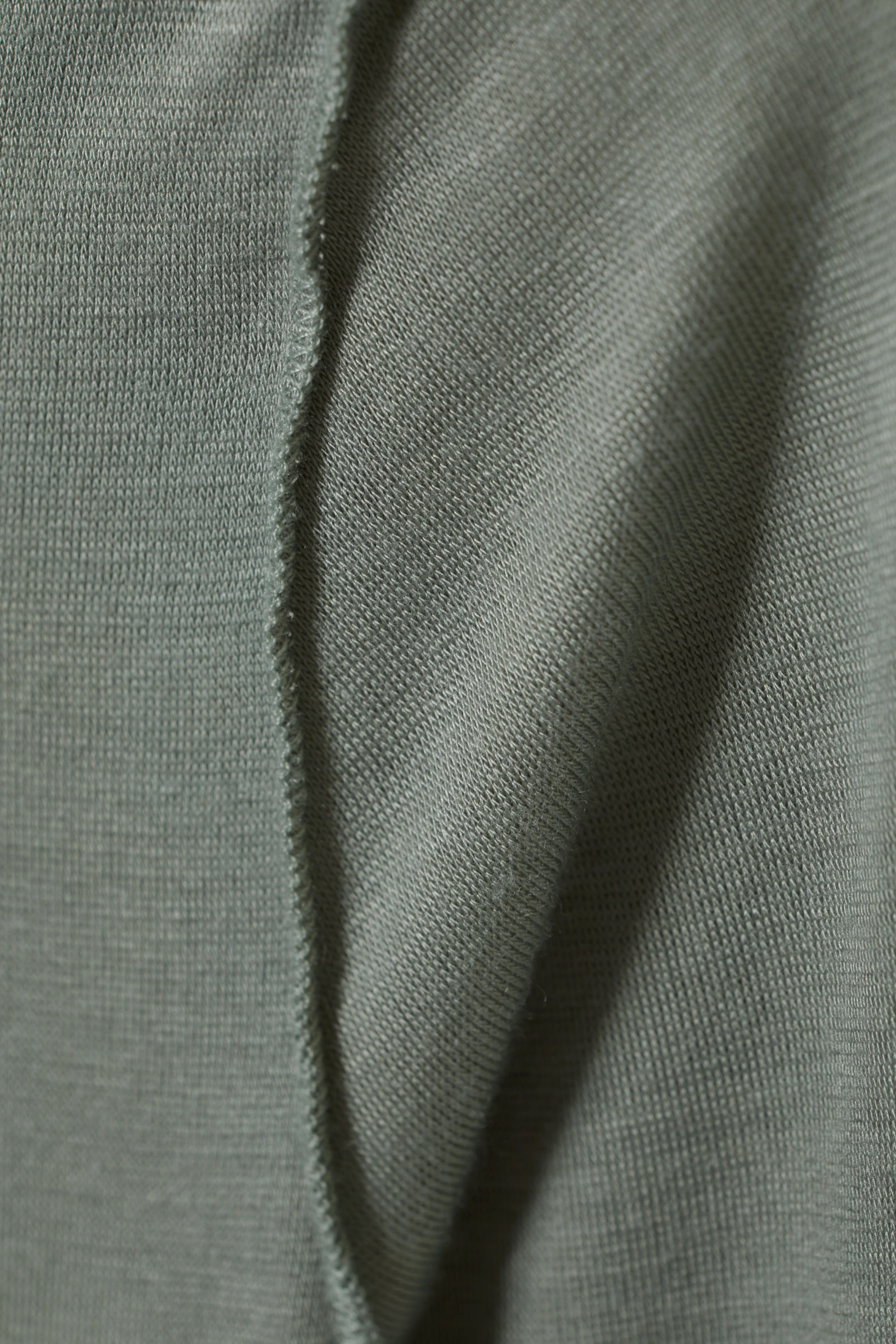 Dusty Green - Sheer Long-Sleeve Turtleneck - 2