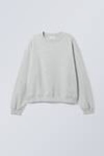 Lichtgrijs gemêleerd - Essence standaard sweatshirt - 0
