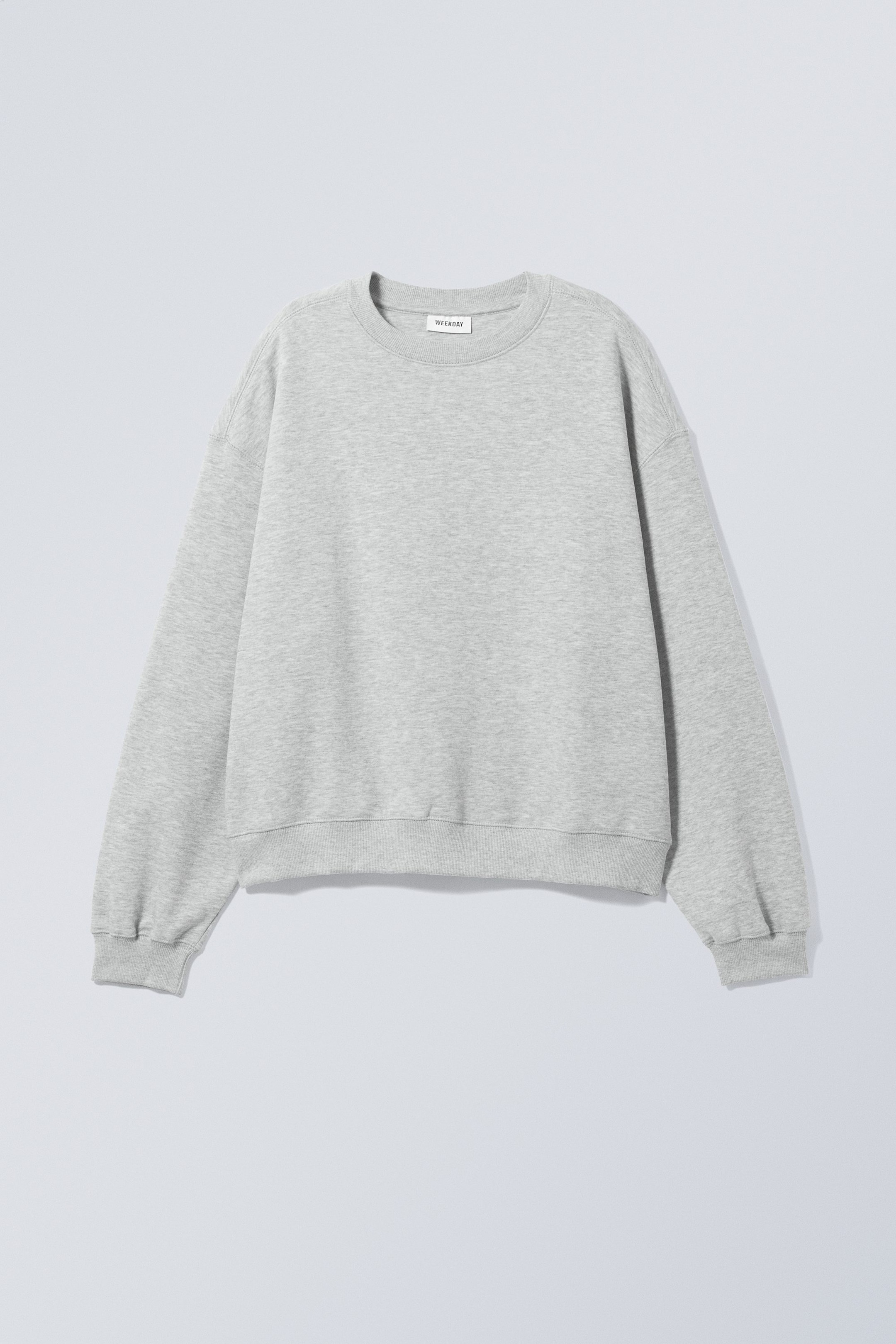 Ljusgråmelerad - Sweatshirt Standard Essence - 1