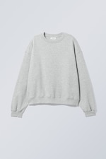 Ljusgråmelerad - Sweatshirt Standard Essence - 0