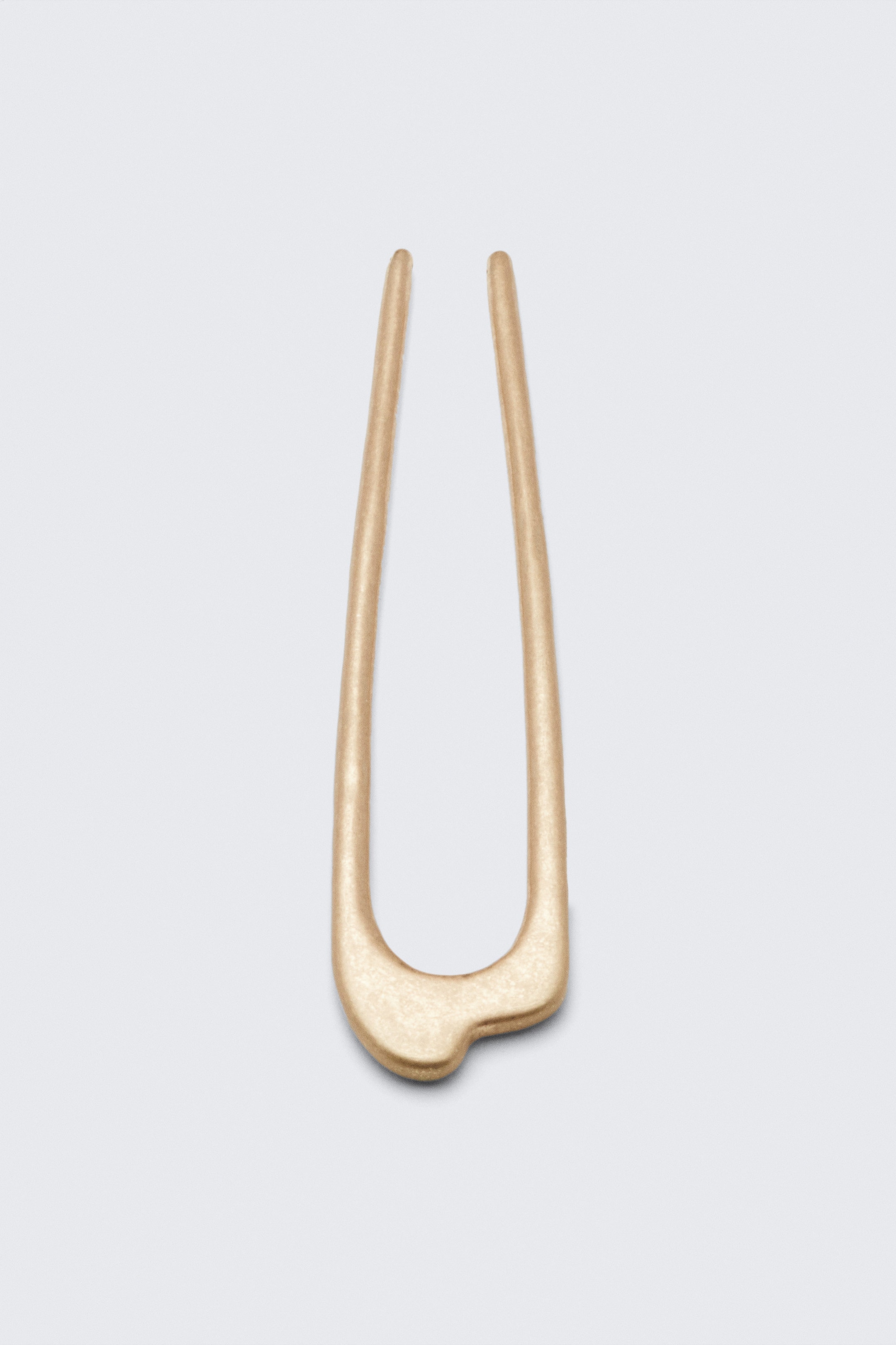 Warm Gold - Sculptural Metal Hair Pin - 0