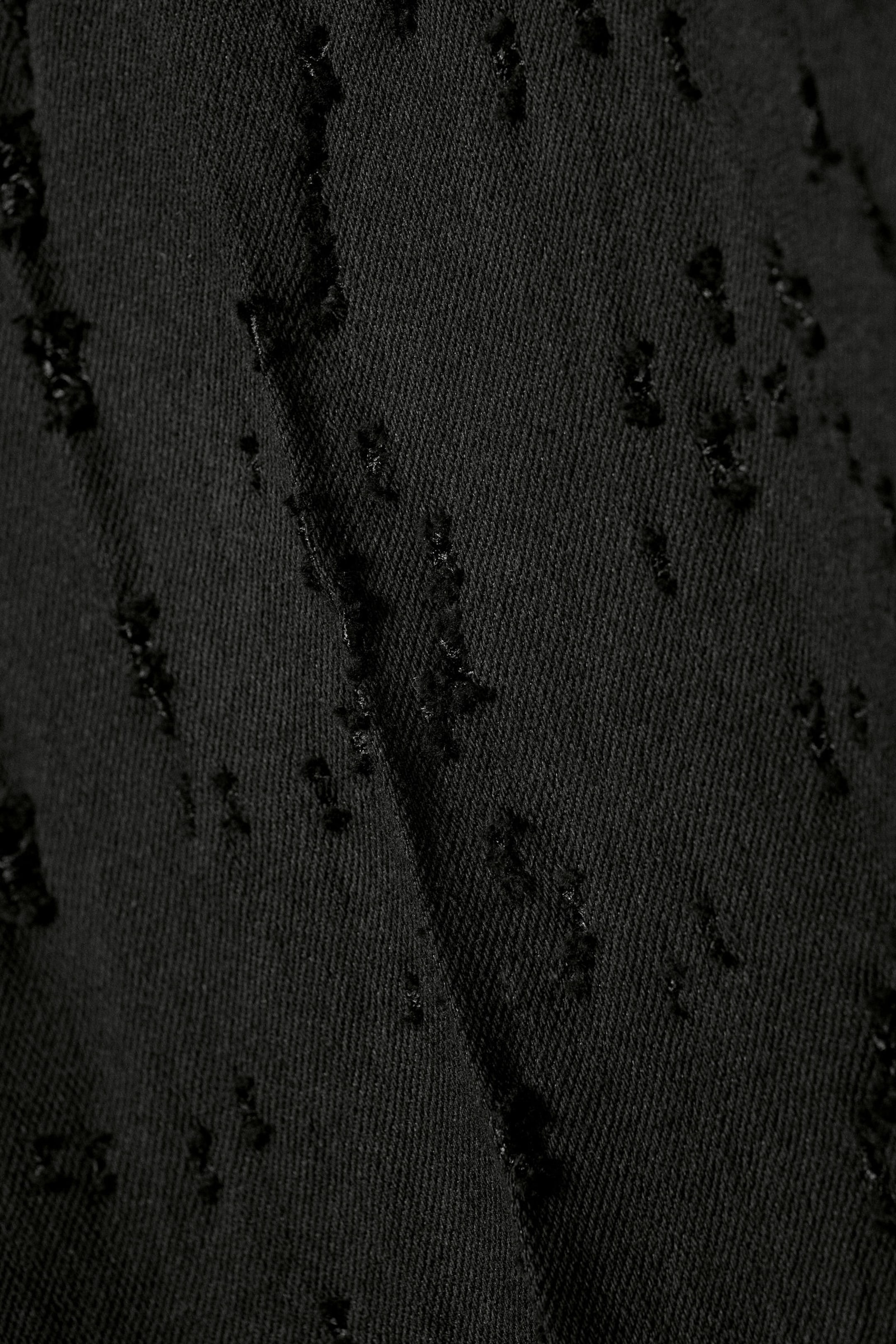 Schwarz - Jacquard-Hose in Distressed-Optik Keela - 2