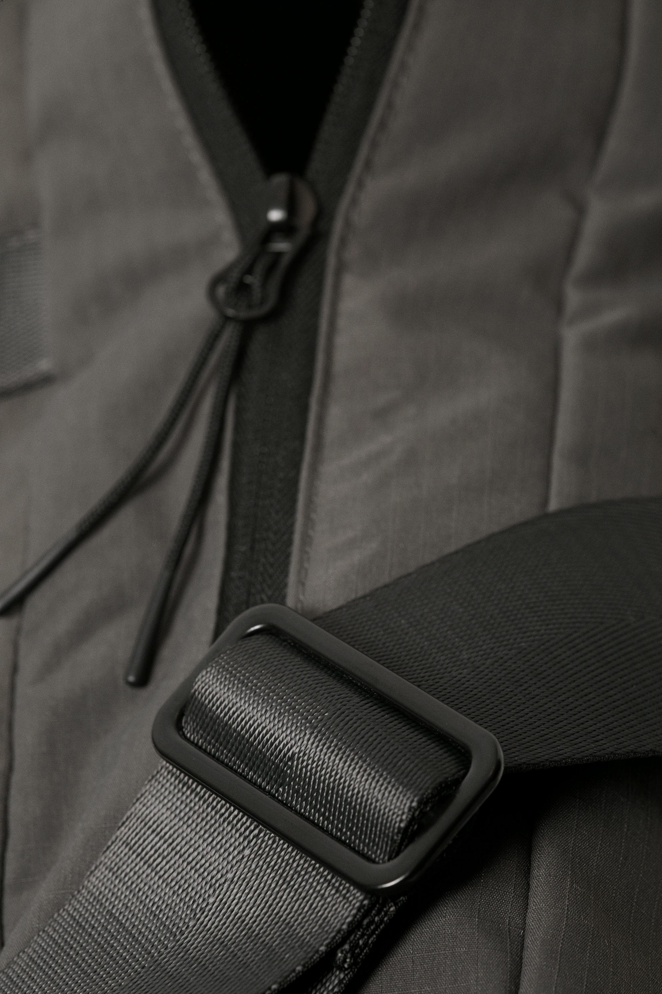 Dark Grey - Utility Crossbody Bag - 4