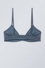 Blue Shimmer - Minimal Pullover Bikini Top - 4