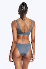 Dusty Medium Blue - Scoop Bikini Bottoms - 1